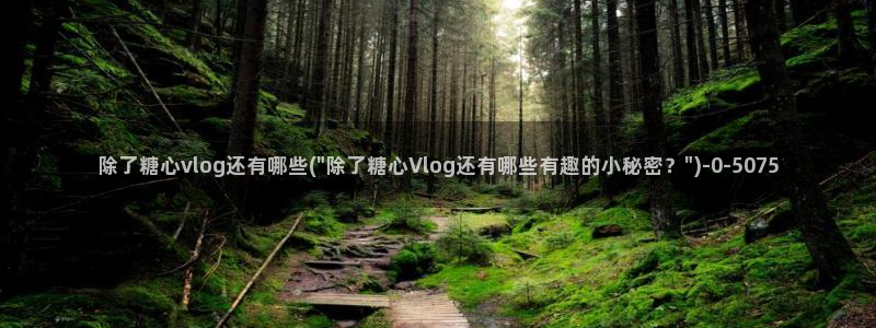 心糖vlogo：除了糖心vlog还有哪些(\